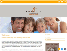 Tablet Screenshot of amenitydentalcare.com